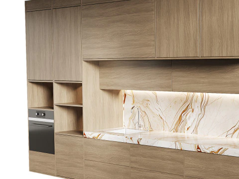 Modern kitchen 28 3D Model