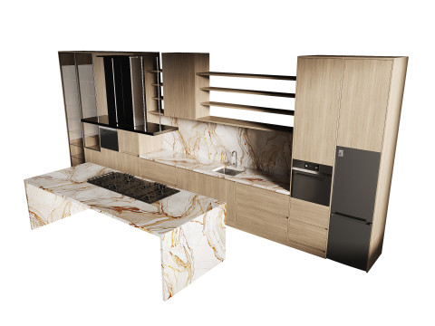 Modern kitchen 29 Modelo 3D