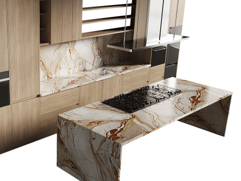 Modern kitchen 29 Modelo 3D