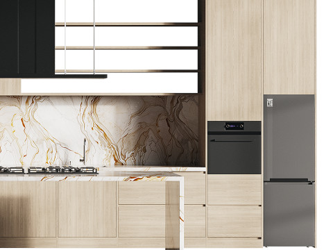 Modern kitchen 29 Modelo 3D