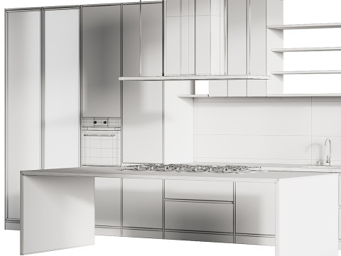Modern kitchen 29 Modelo 3D