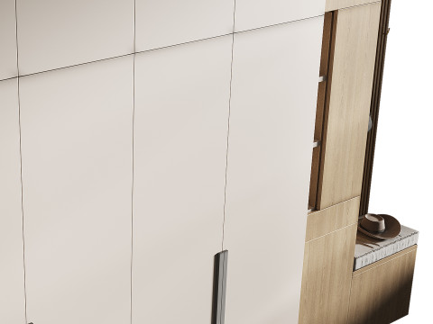 Hallway area with a minimalistic hanger 3 3D Model