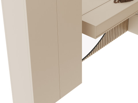 Hallway area with a minimalistic hanger 5 3D Модель