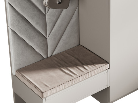 Hallway area with a minimalistic hanger 6 3D Модель