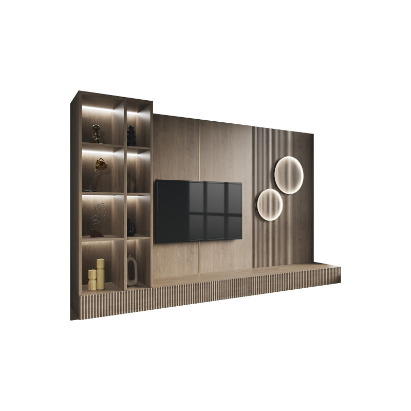 Tv wall set 1 Modelo 3D .c4d .max .obj .3ds .fbx .stl .blend 