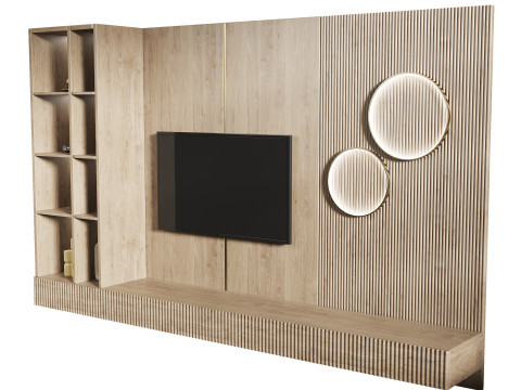 Tv wall set 1 Modelo 3D