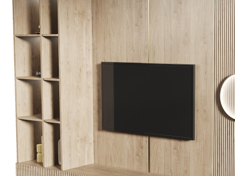 Tv wall set 1 Modelo 3D