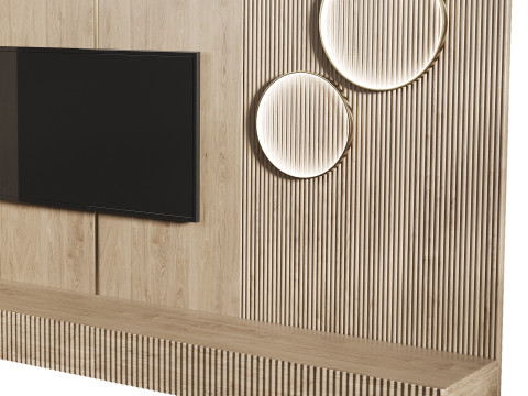 Tv wall set 1 Modelo 3D