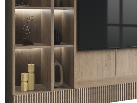 Tv wall set 1 Modelo 3D