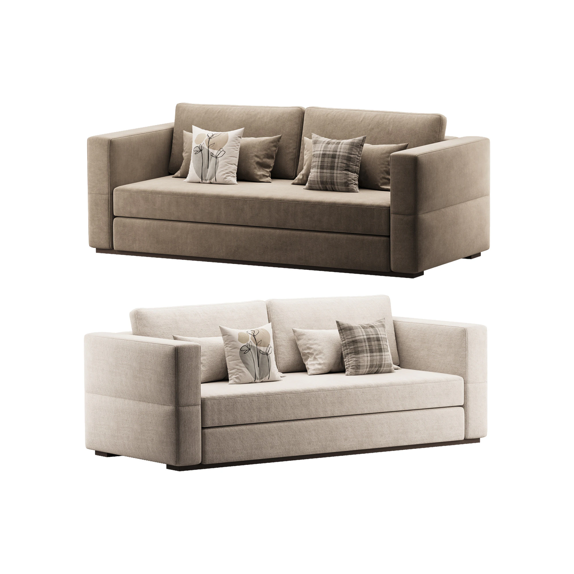 Sofa-Newcastle-straight-folding-2016 3D Model .c4d .max .obj .3ds .fbx .stl .blend