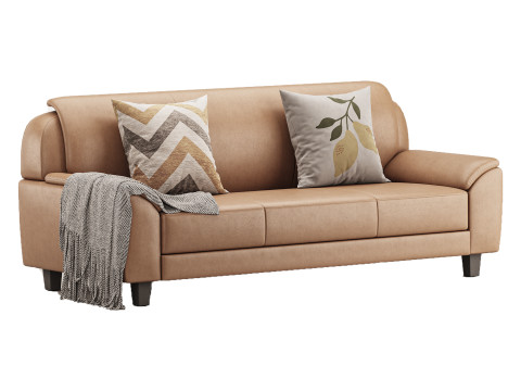 Wide Pillow Back Water Resistant Standard Modello 3D