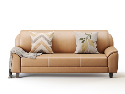 Wide Pillow Back Water Resistant Standard Modello 3D