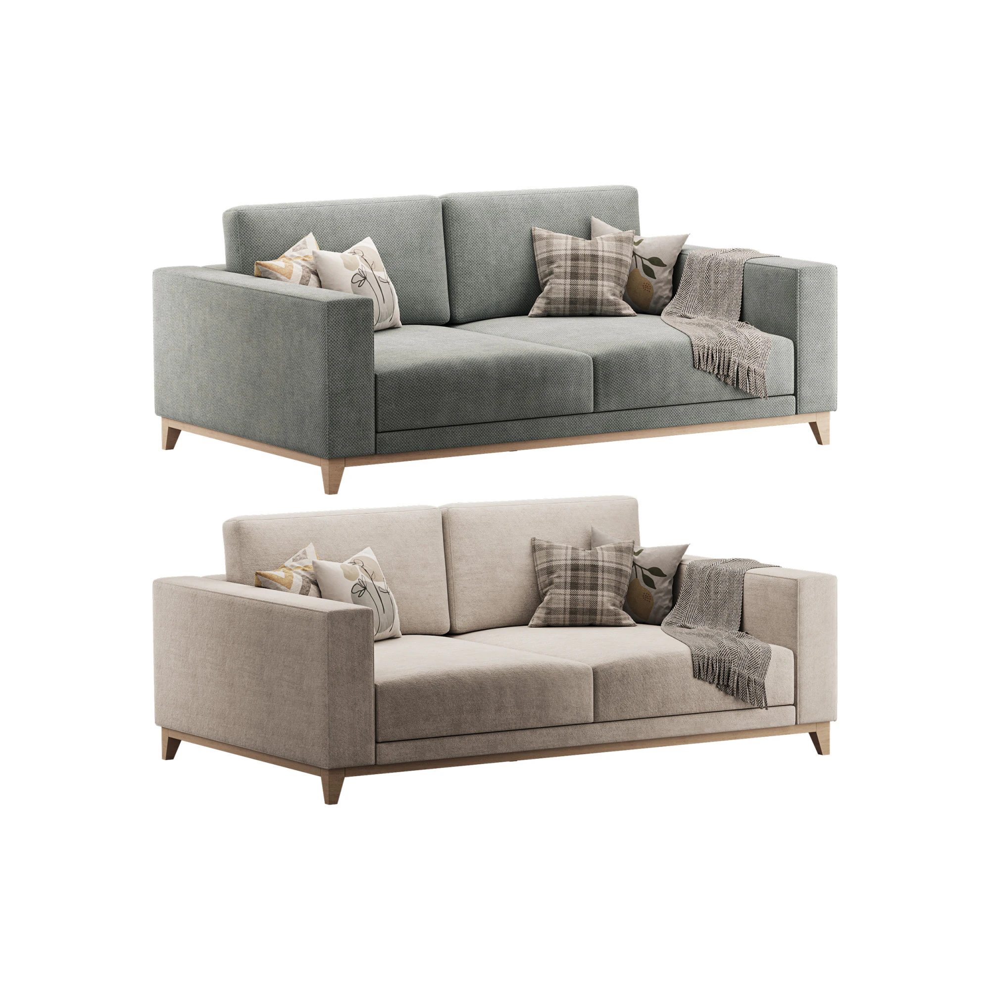 Sofa Harpher 3D Model .c4d .max .obj .3ds .fbx .stl .blend