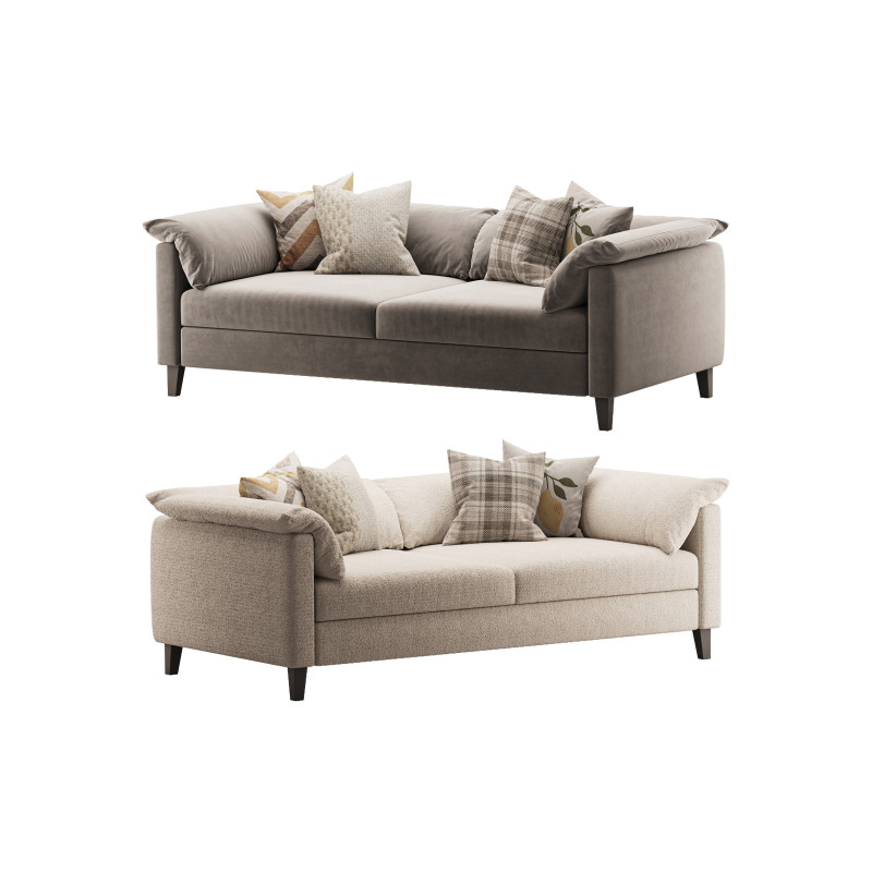 Brera double sofa Modèle 3D .c4d .max .obj .3ds .fbx .stl .blend