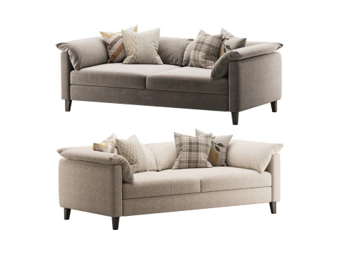 Sof&aacute; duplo Brera Modelo 3D