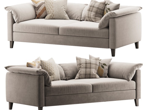 Brera double sofa Modèle 3D
