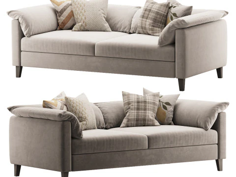 Brera double sofa 3D Model