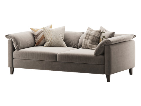 Brera double sofa Modèle 3D