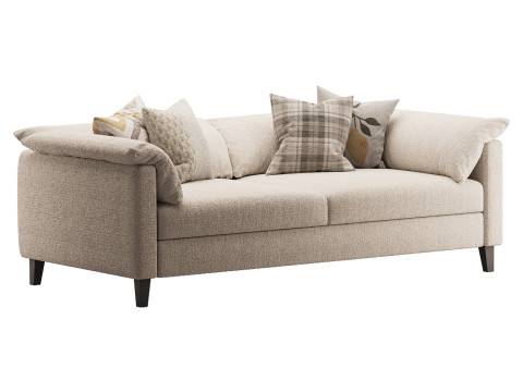 Brera double sofa Modèle 3D