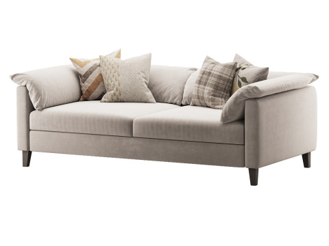Brera double sofa Modèle 3D