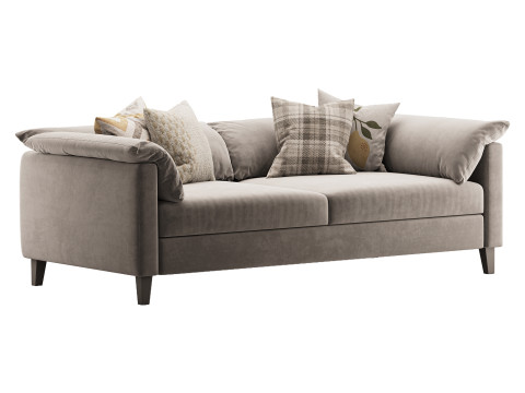 Brera double sofa Modèle 3D