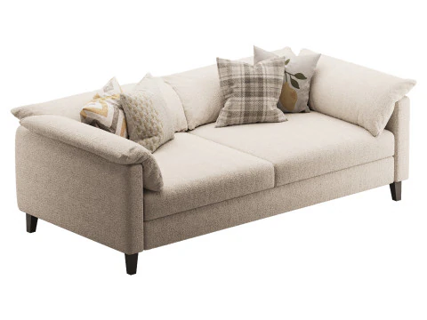 Brera double sofa 3D Model