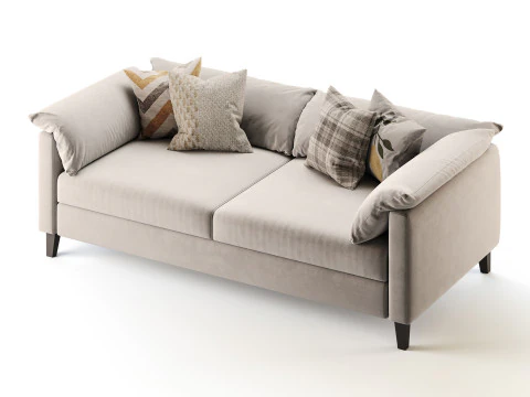 Brera double sofa 3D Model