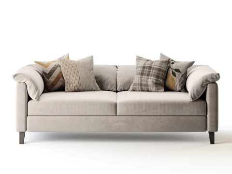 Brera double sofa 3D Model