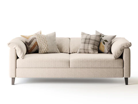 Brera double sofa 3D Model
