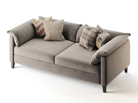 Brera double sofa 3D Model