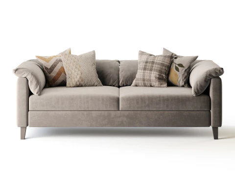 Brera double sofa 3D Model