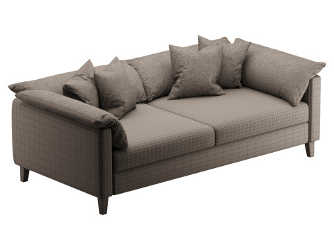 Brera double sofa Modèle 3D