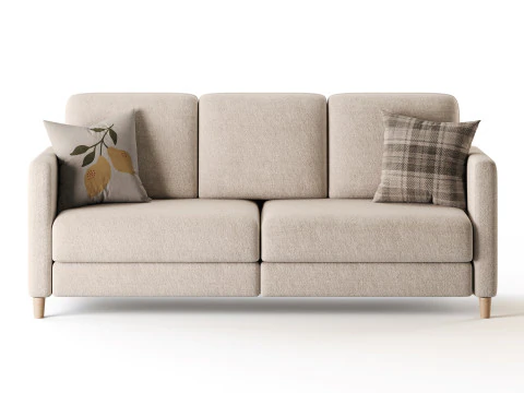 Comfy Teddy Sofa 3D Model