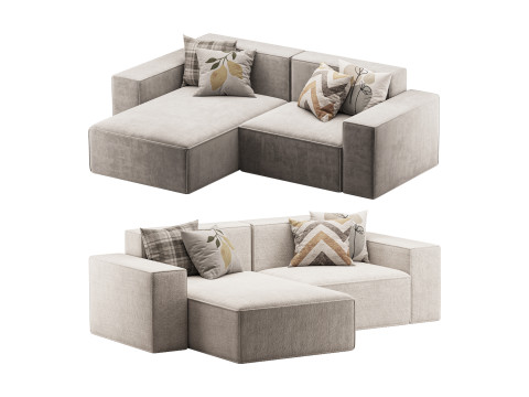 Divan Davis 245x165 3D Model