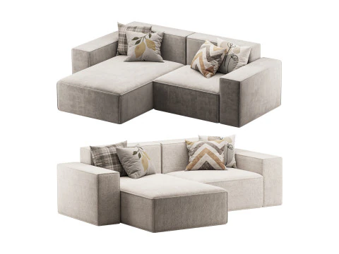 Div&atilde; Davis 245x165 Modelo 3D