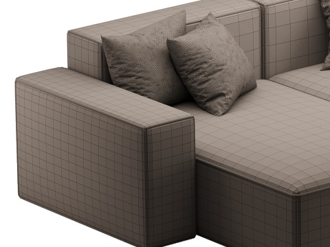 Divan Davis 245x165 3Dモデル