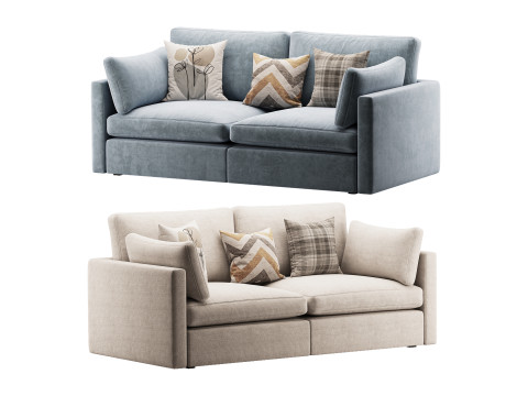 Hackney Lounge Sofa 3D Модель