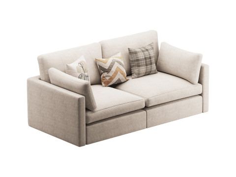 Hackney Lounge Sofa 3D Model