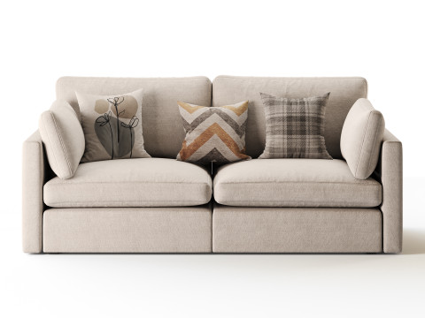 Hackney Lounge Sofa 3D Model