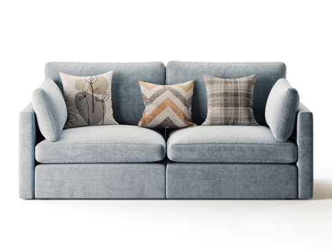Hackney Lounge Sofa 3D Model