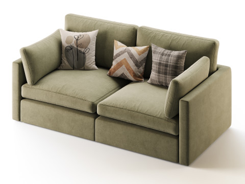 Hackney Lounge Sofa 3D Model
