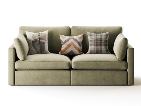 Hackney Lounge Sofa 3D Model