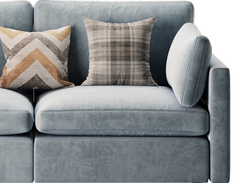 Hackney Lounge Sofa 3D Model