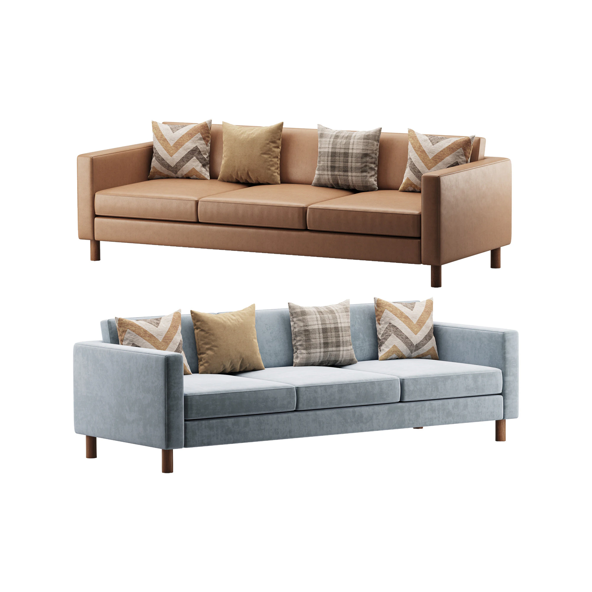 Lispenard Sofa 3D Model .c4d .max .obj .3ds .fbx .stl .blend 