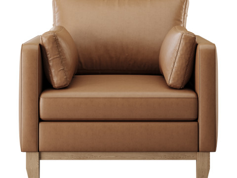 Modern Farmhouse Loose Pillow Armchair 3Dモデル