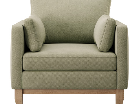 Modern Farmhouse Loose Pillow Armchair 3Dモデル