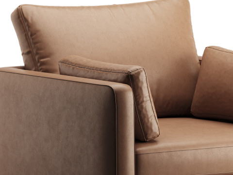 Modern Farmhouse Loose Pillow Armchair 3Dモデル