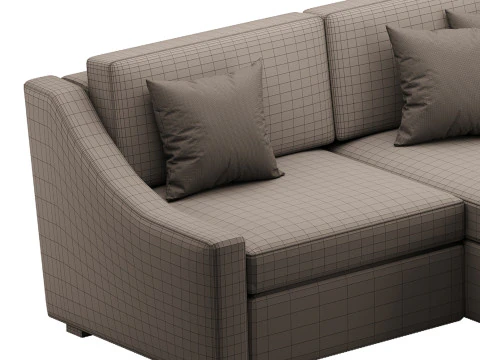 Modern sofa Mike 210X160 3D Model