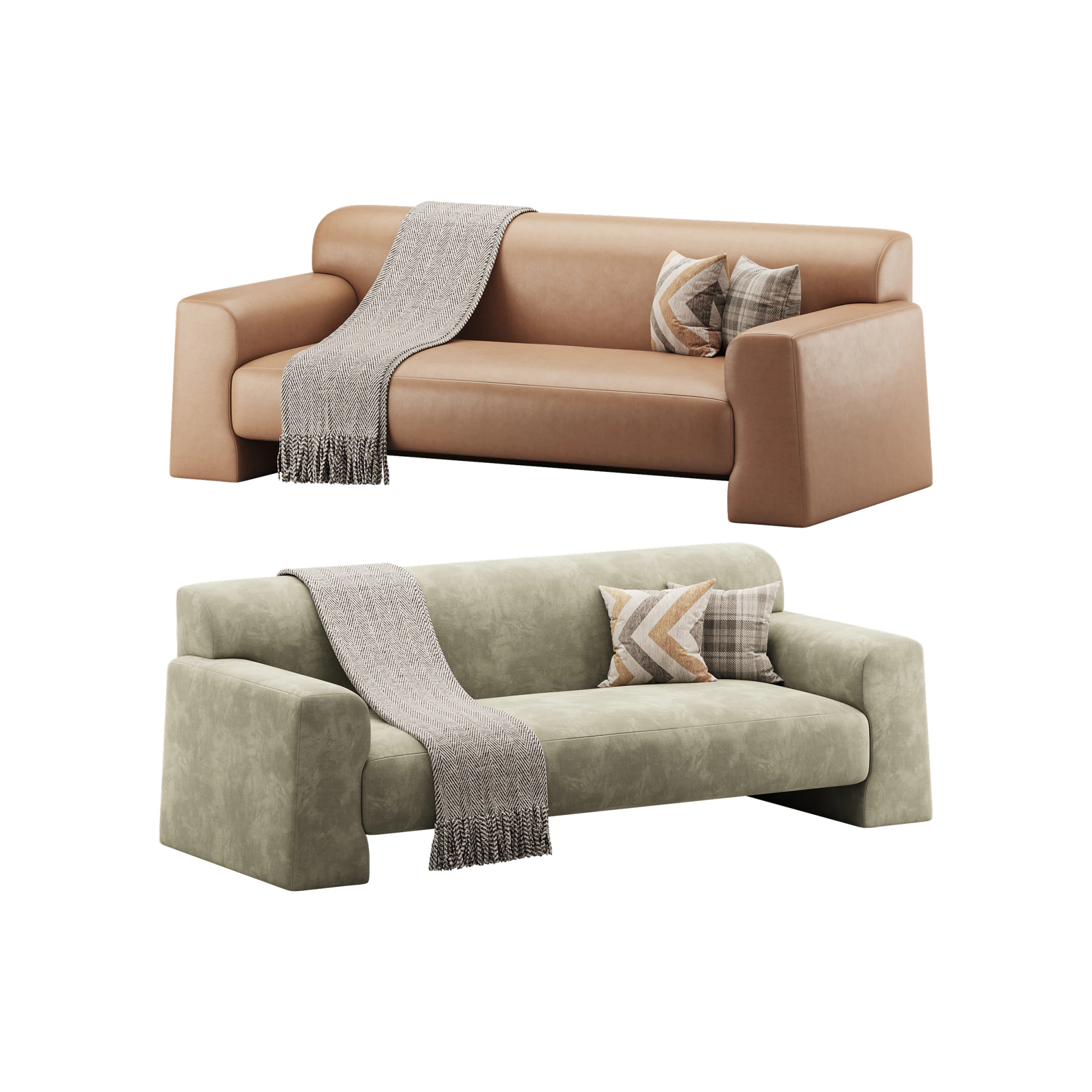 Sof&aacute; Pil&atilde;o Modelo 3D .c4d .max .obj .3ds .fbx .stl .blend 