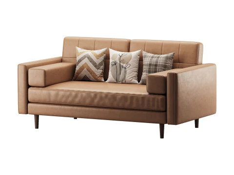 Ritz Luxe 2 Seater Sofa 3D Model